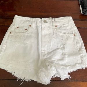 Zara size EU 34/ US 2 white Jean shorts